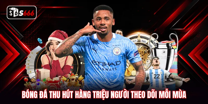 Bóng đá thu hút hàng triệu người theo dõi mỗi mùa