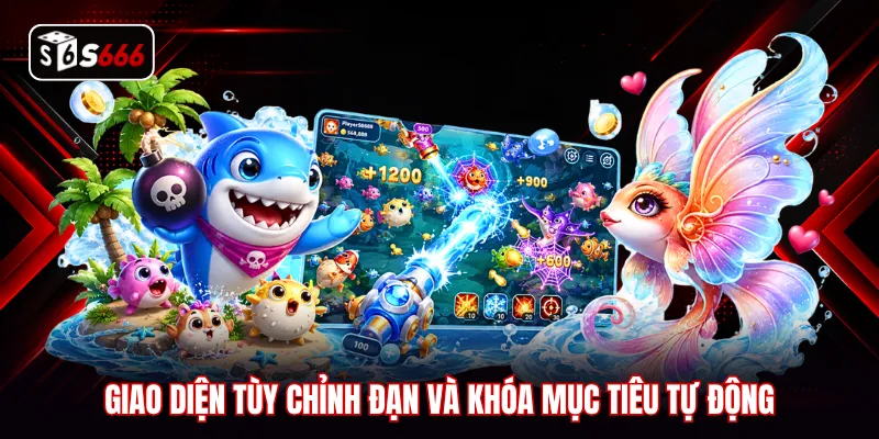 Giao diện tùy chỉnh đạn và khóa mục tiêu tự động