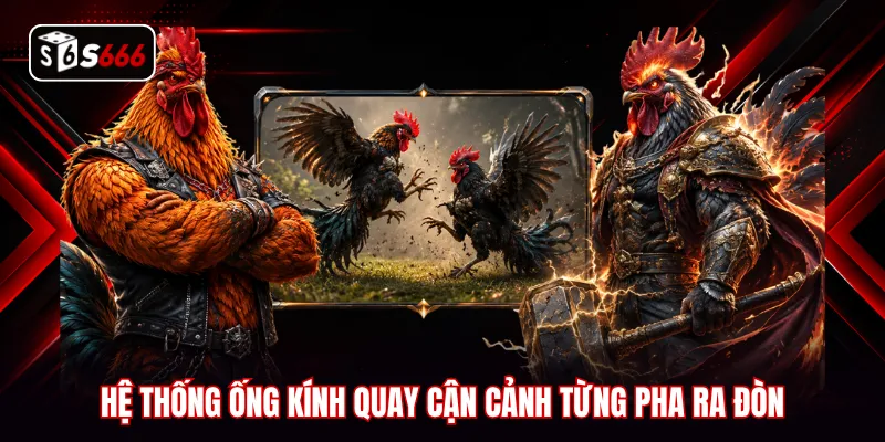 Hệ thống ống kính quay cận cảnh từng pha ra đòn