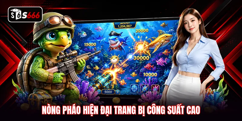 Nòng pháo hiện đại trang bị công suất cao
